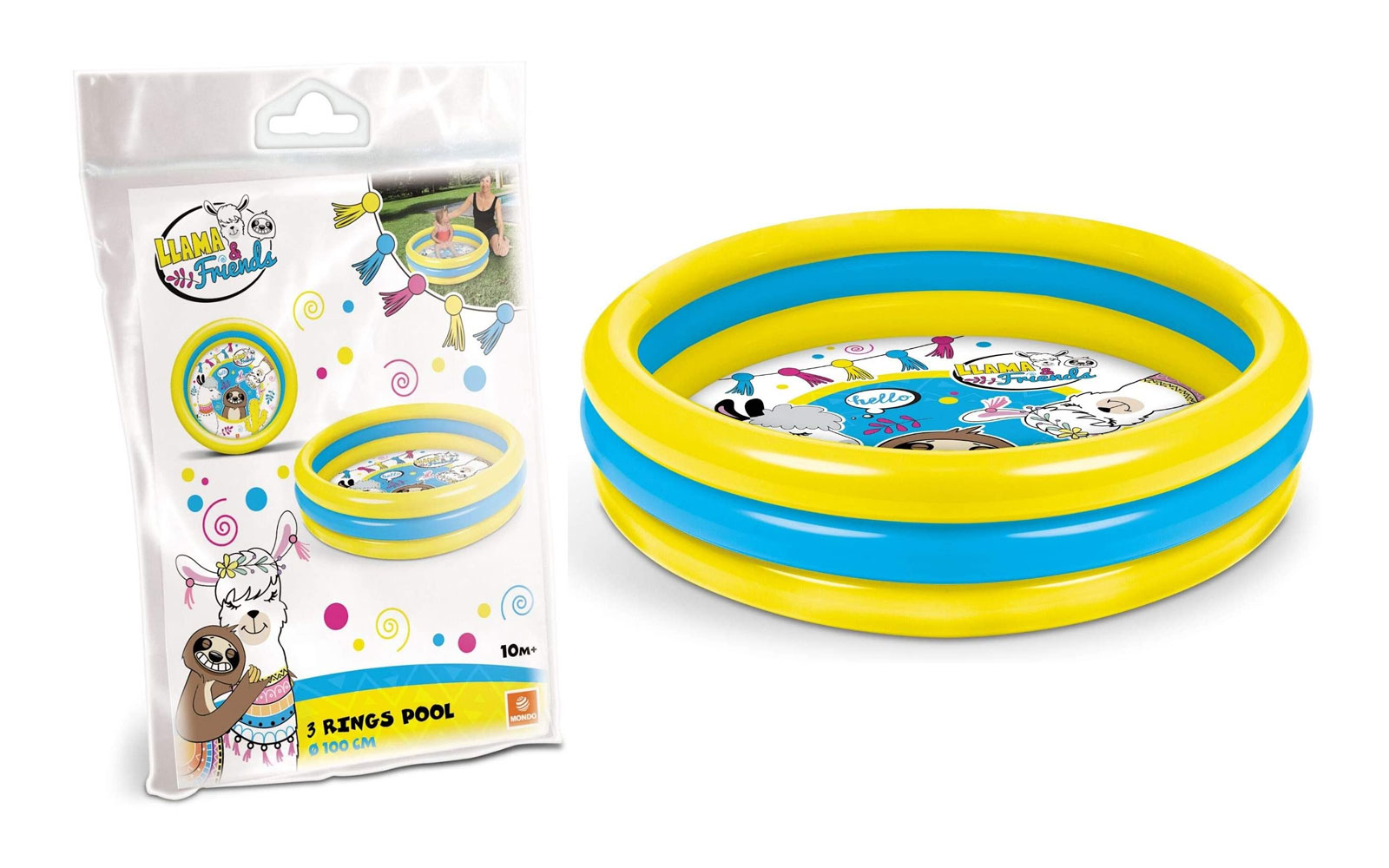420785.jpg Inflatable round pool Llama, FI 100 cm - Image 1