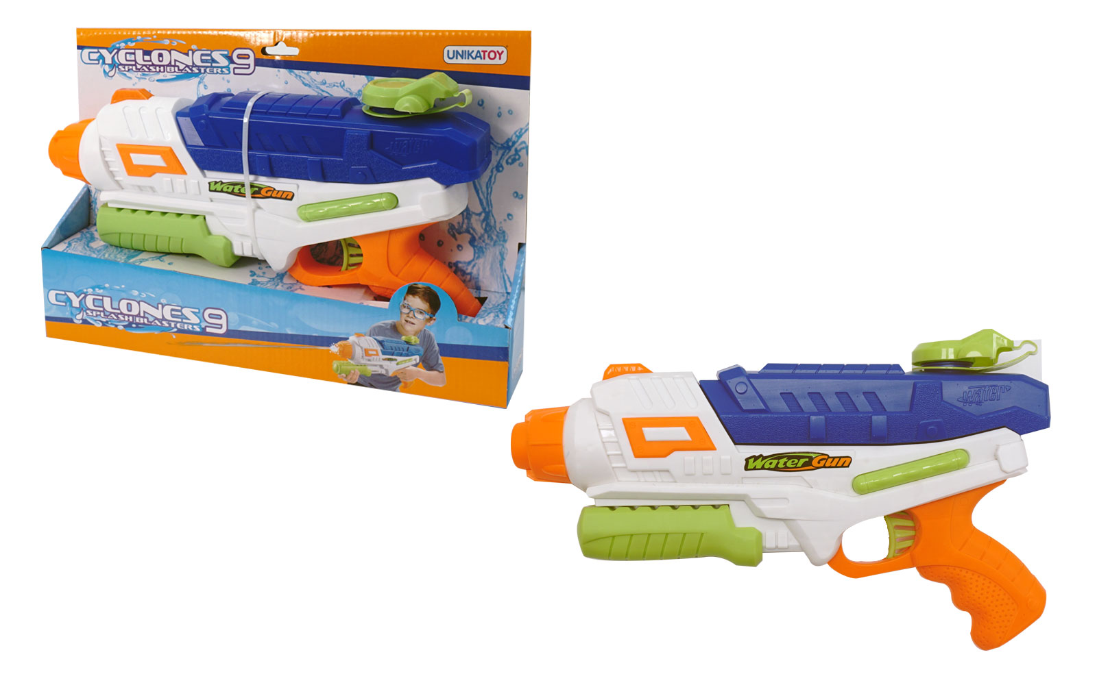 Vodna puška 9 Cyclones, 34 cm-Unikatoy - Poškodovana embalaža Water Rifle 9 Cyclones, 34 cm-Unikatoy - Damaged packaging - Image 1
