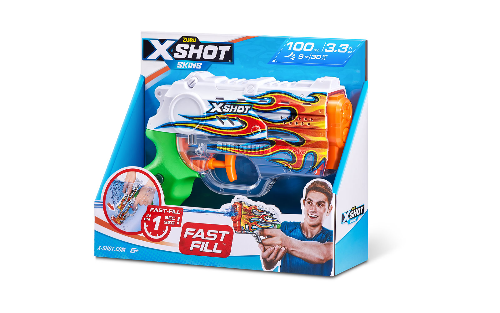 660136_10.jpg Nano Skins Fast Fill Water Gun, X-Shot, Zuru - Damaged packaging - Image 1