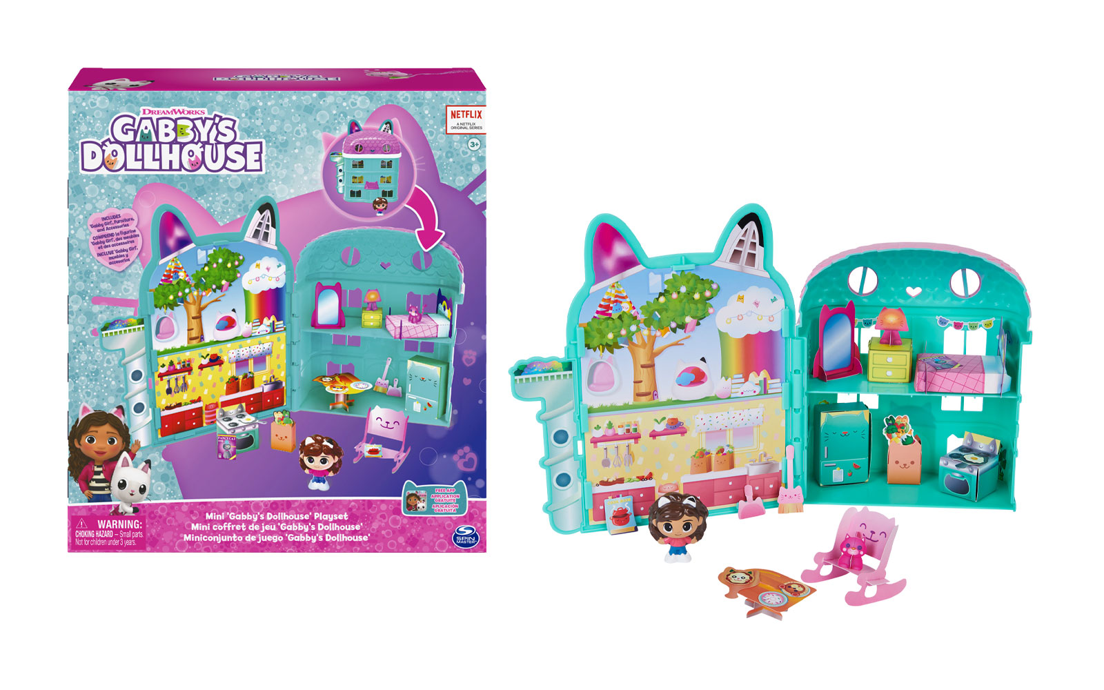 Small house set in the shape of a cat, Gabby's Dollhouse, Spin Master Gabby's Dollhouse kitten house set, Spin Master - Image 1