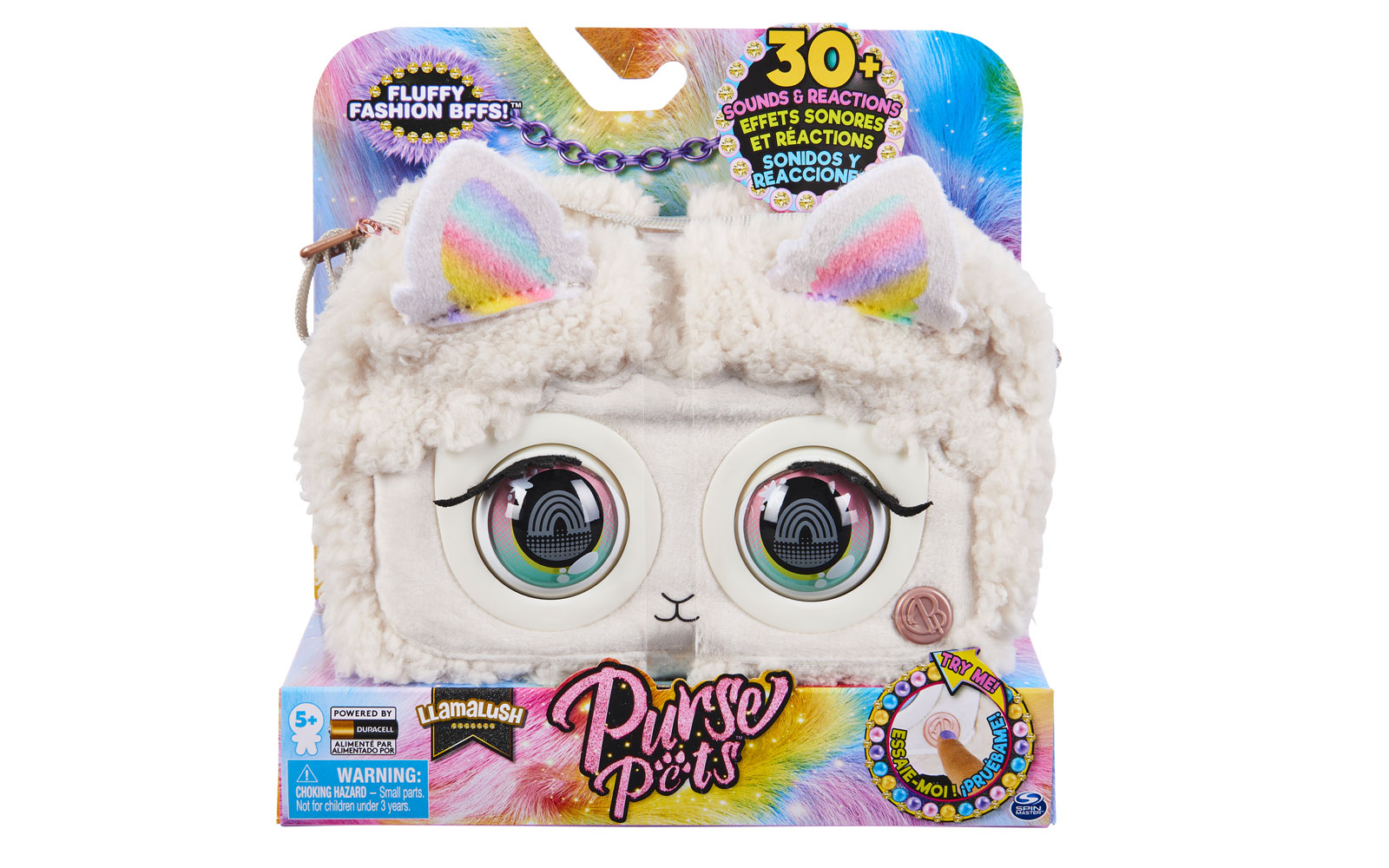 R750001.jpg Purse Pets Fluffy Llama Interactive Fashion Purse - Damaged packaging - Image 1